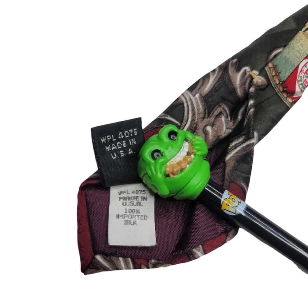 Tabasco Oysters Hot Pepper Sauce Necktie Vintage Men's All Silk Tie - Picture 6 of 8